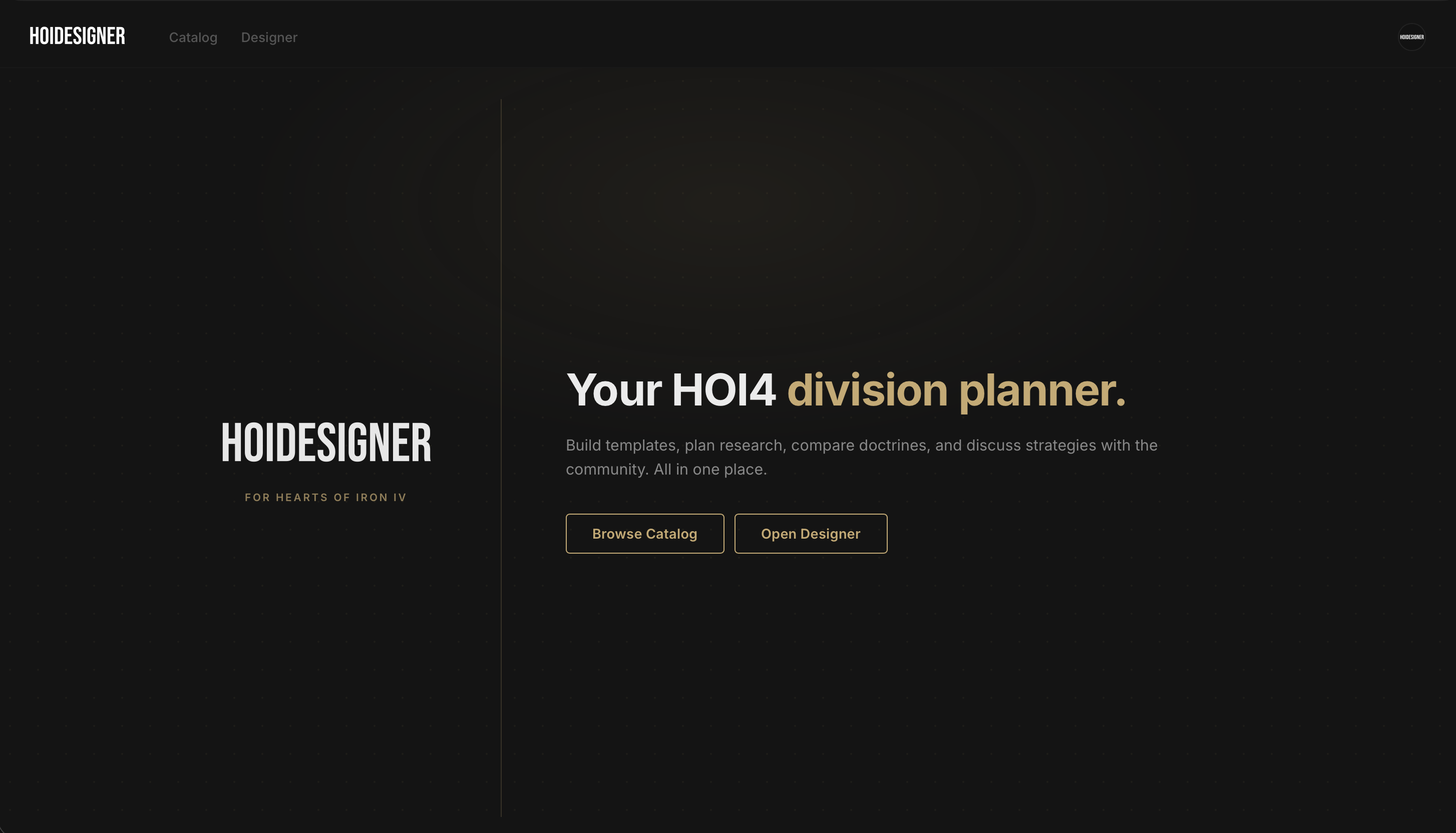 New home page
